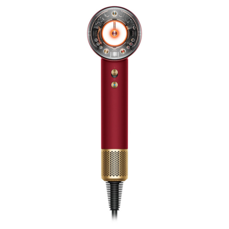 Фен Dyson Supersonic Nural HD16 с кейсом / для прямых волос Красный бархат/Золото