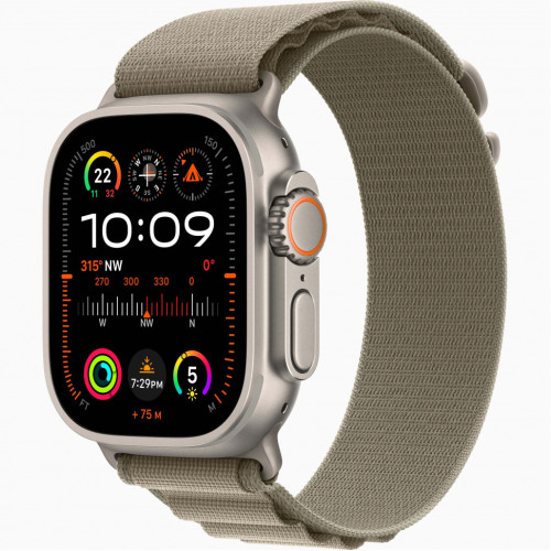 Apple Watch Ultra 2 ремешок Olive Alpine Loop Б/У