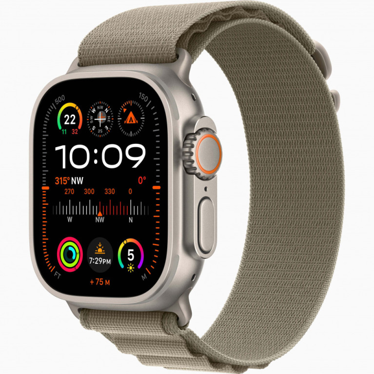 Apple Watch Ultra 2 ремешок Olive Alpine Loop Б/У