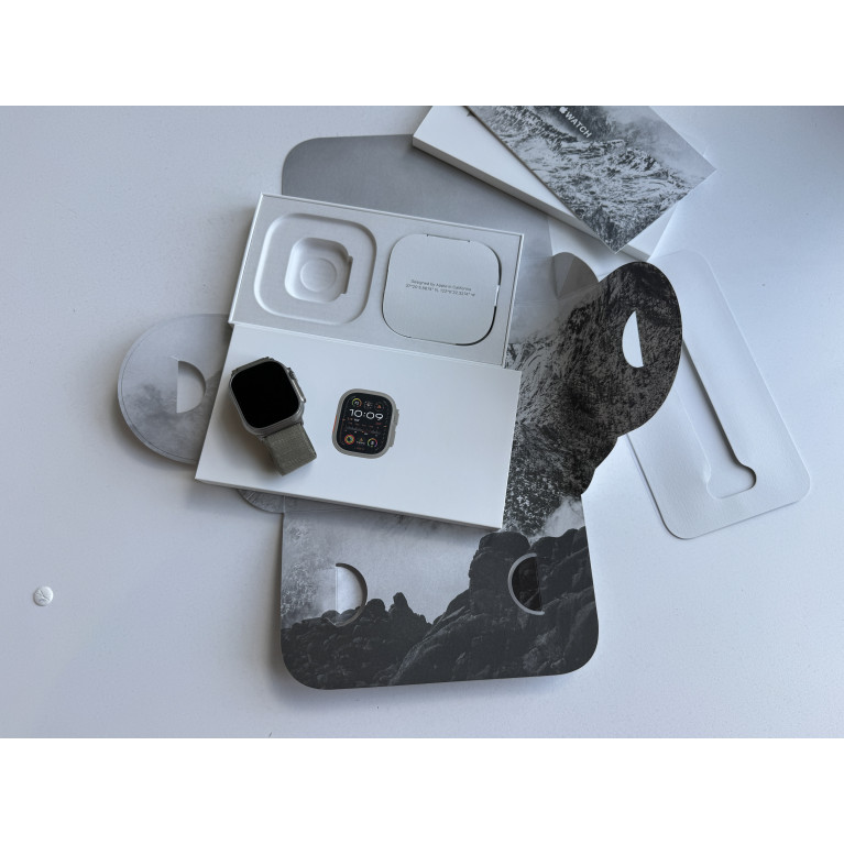Apple Watch Ultra 2 ремешок Olive Alpine Loop Б/У