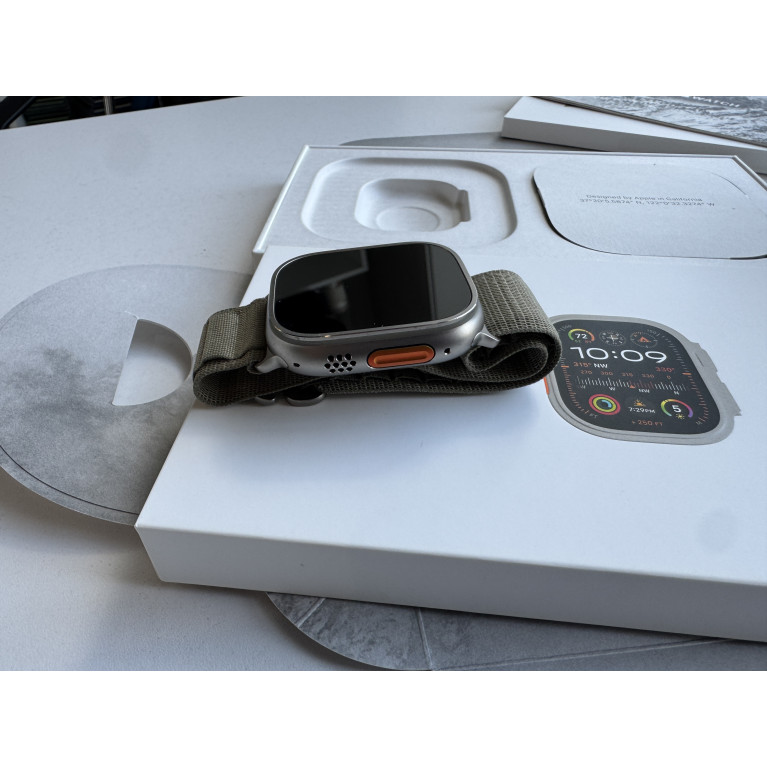Apple Watch Ultra 2 ремешок Olive Alpine Loop Б/У