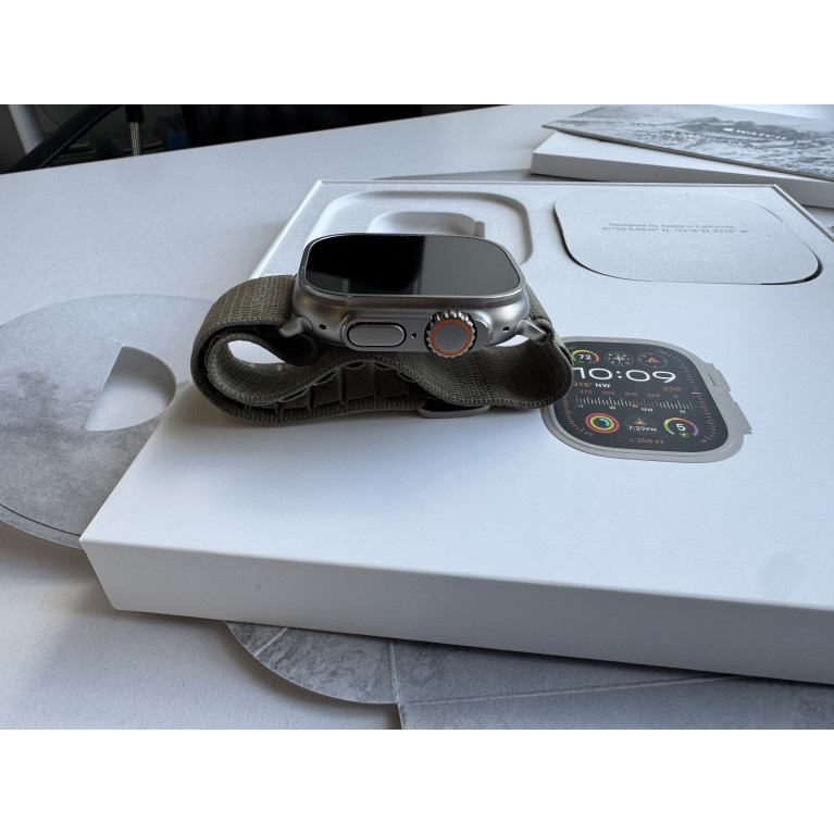 Apple Watch Ultra 2 ремешок Olive Alpine Loop Б/У