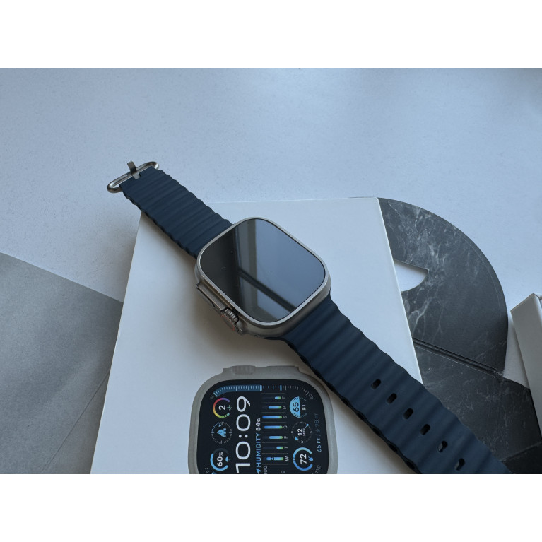 Apple Watch Ultra 2 ремешок Ocean band синего цвета Б/У