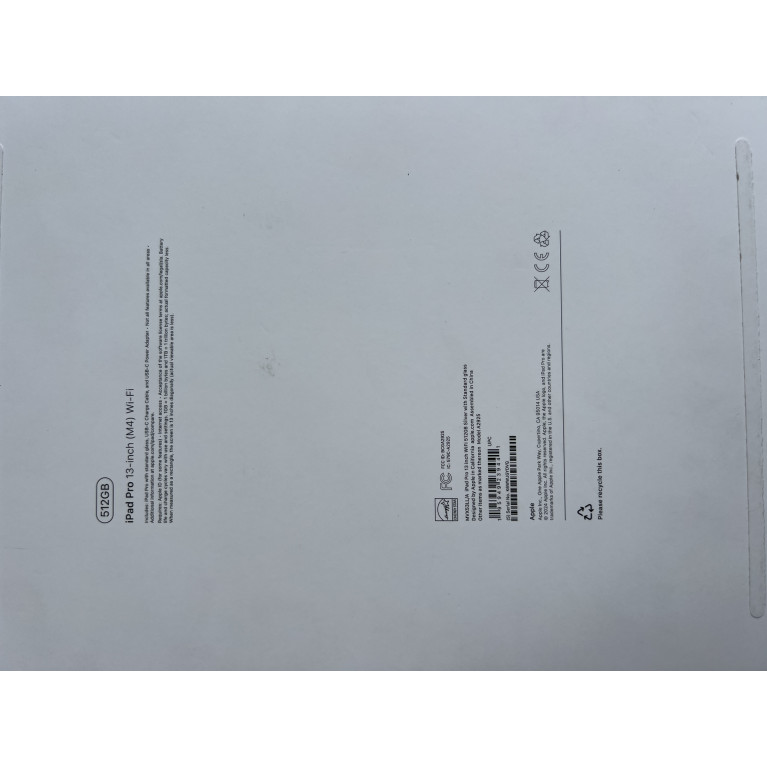 iPad Pro 2024 13 Wi-Fi 512Гб Серебристый Б/У