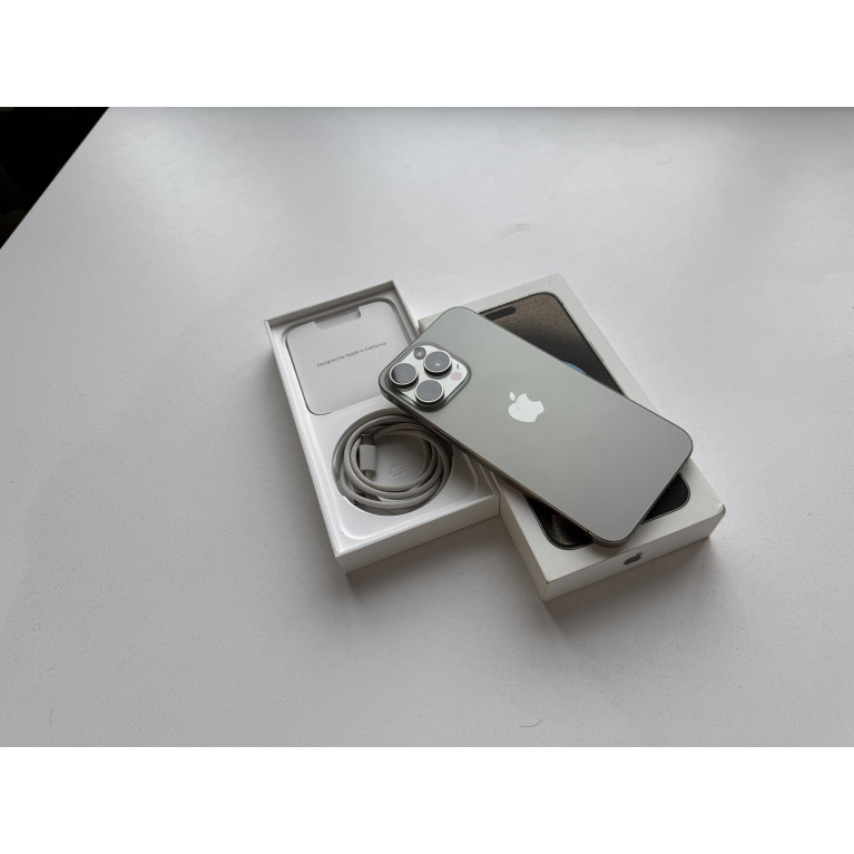 iPhone 15 Pro Max 512 Гб Натуральный титан Б/У