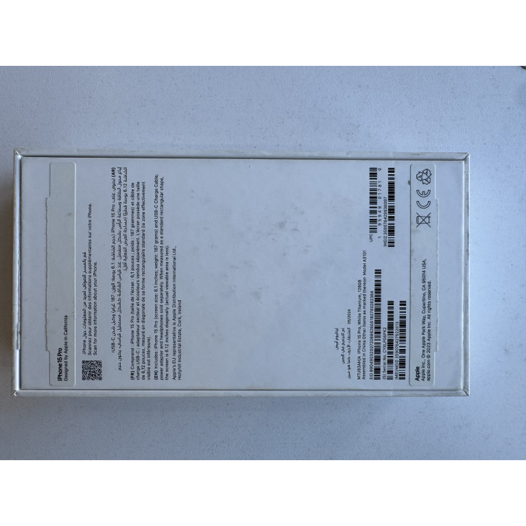 iPhone 15 Pro 128 Гб Белый титан Б/У