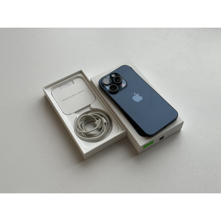iPhone 15 Pro 256 Гб Синий титан Б/У