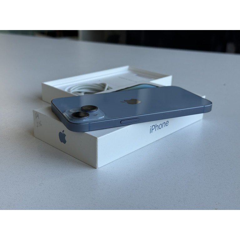 iPhone 14 256 Гб Голубой Б/У