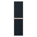 Apple Watch Series 9 / 45 мм / корпус из алюминия цвета Темная ночь / текстильный ремешок цвета Темная ночь