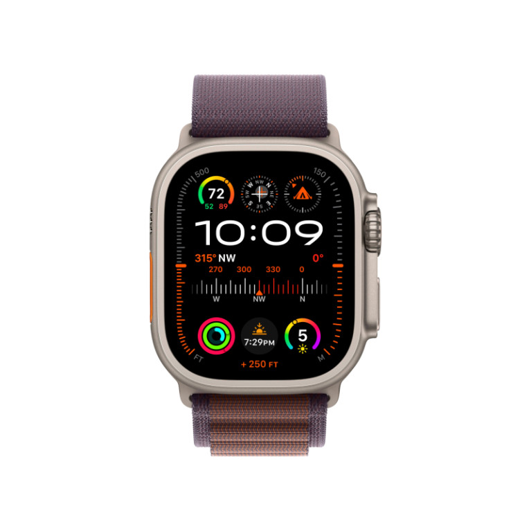 Apple Watch Ultra 2 / 49 мм / корпус из титана / ремешок Alpine цвета Индиго