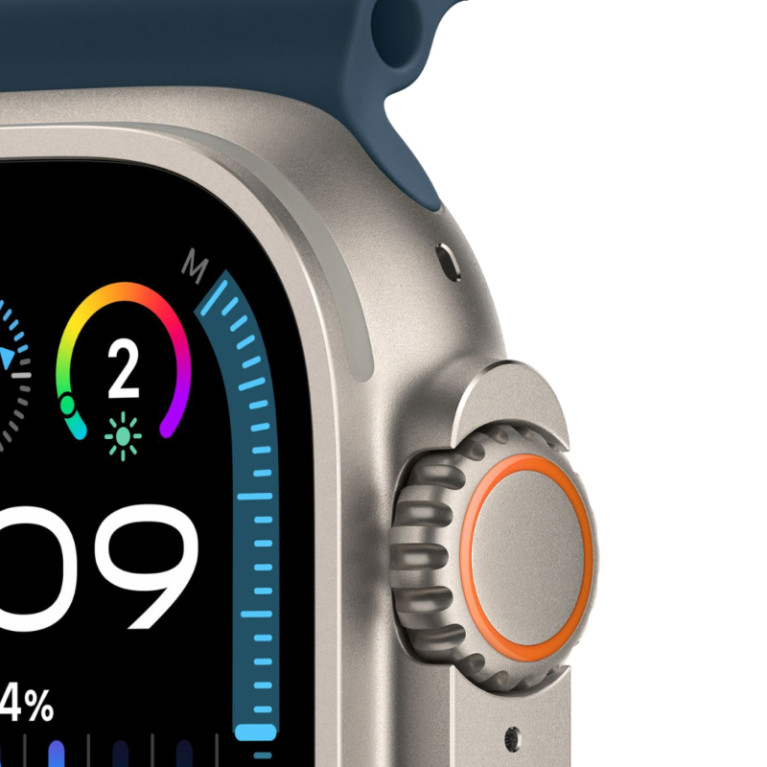 Apple Watch Ultra 2 / 49 мм / корпус из титана / ремешок Ocean синего цвета