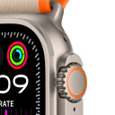 Apple Watch Ultra 2 / 49 мм / корпус из титана / ремешок Trail оранжевого и бежевого цвета