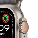 Apple Watch Ultra 2 / 49 мм / корпус из титана / ремешок Trail зелёного и серого цвета