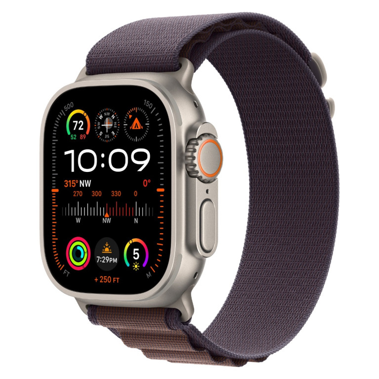 Apple Watch Ultra 2 / 49 мм / корпус из титана / ремешок Alpine цвета Индиго