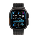 Apple Watch Ultra 2024 GPS + Cellular / 49 мм / корпус из титана цвета Черный титан / браслет миланская петля черного цвета