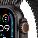 Apple Watch Ultra 2024 GPS + Cellular / 49 мм / корпус из титана цвета Черный титан / браслет миланская петля черного цвета