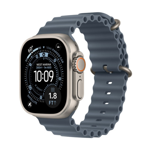 Apple Watch Ultra 3 / 49 мм / корпус из титана / ремешок Ocean синего цвета