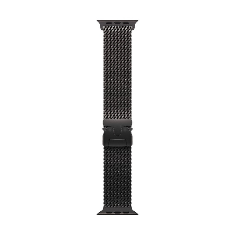 Apple Watch Ultra 3 / 49 мм / корпус из титана Черный титан / браслет миланская петля