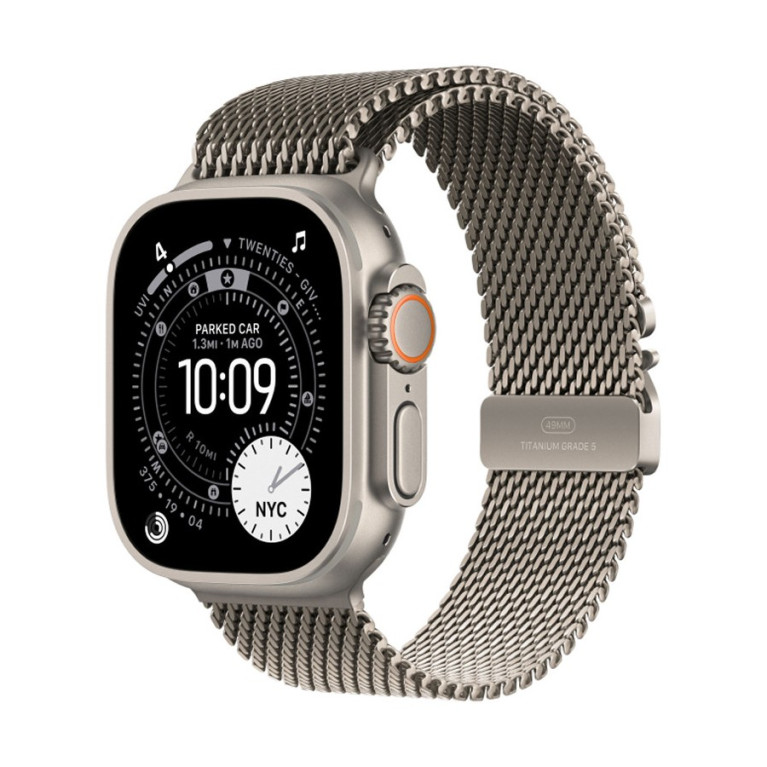 Apple Watch Ultra 3 / 49 мм / корпус из титана / браслет миланская петля