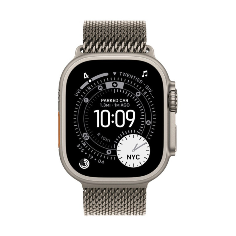 Apple Watch Ultra 3 / 49 мм / корпус из титана / браслет миланская петля