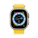 Apple Watch Ultra / 49 мм / корпус из титана / ремешок Ocean желтого цвета