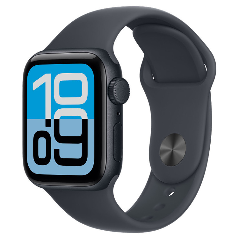 Apple Watch SE 3 / 40 мм / корпус из алюминия цвета Темная ночь / спортивный ремешок Синий якорь