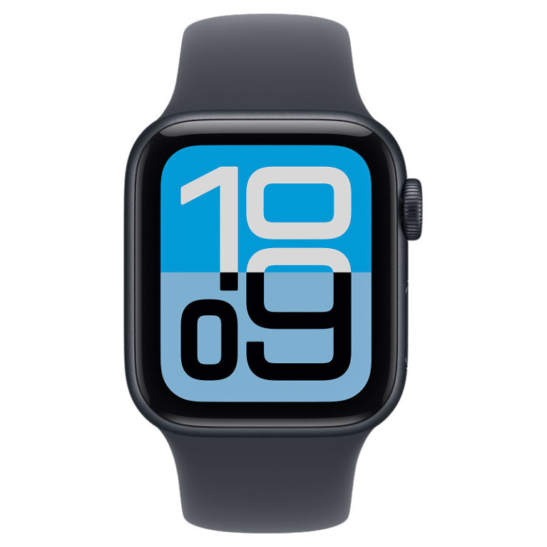 Apple Watch SE 3 / 40 мм / корпус из алюминия цвета Темная ночь / спортивный ремешок Синий якорь