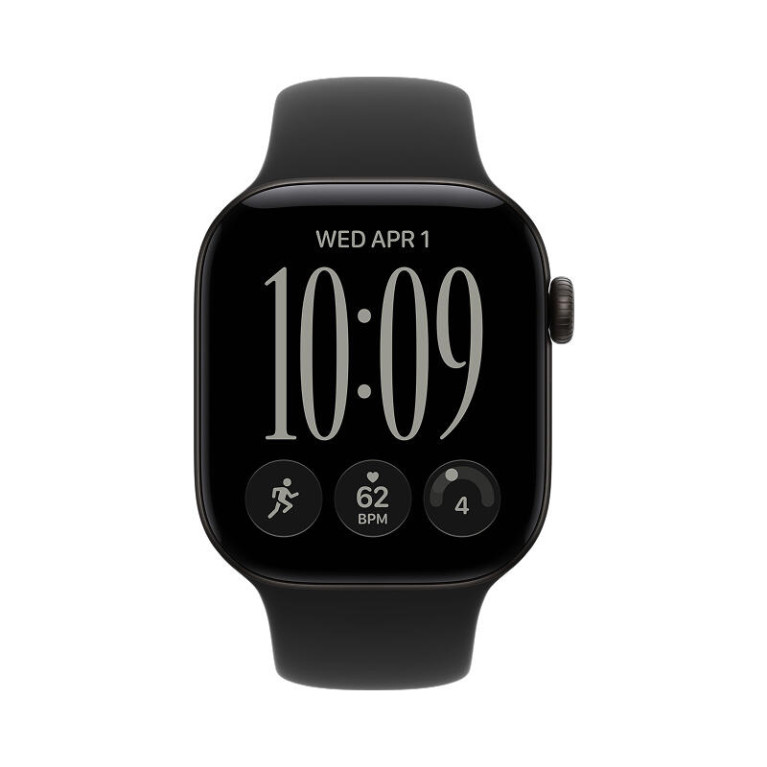 Apple Watch Series 12 / 42 мм / корпус из алюминия черного цвета / спортивный ремешок черного цвета