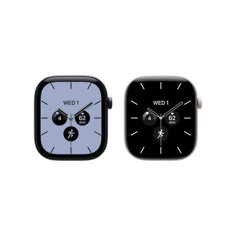 Apple Watch Series 12 / 42 мм /  корпус из керамики цвета Белый жемчуг / спортивный ремешок песочного цвета