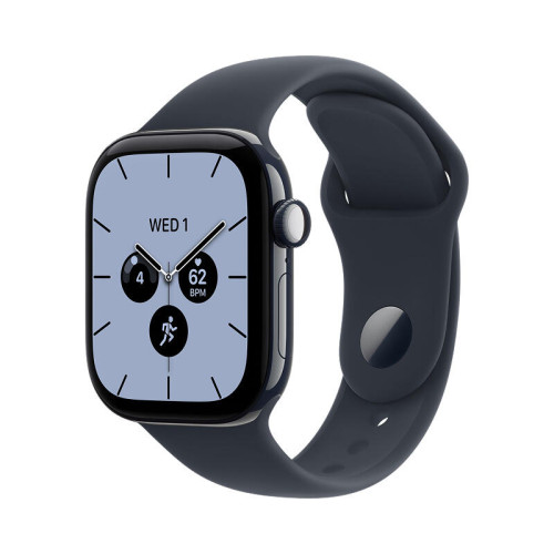 Apple Watch Series 12 / 46 мм /  корпус из керамики цвета Голубая ночь / спортивный ремешок темно-синего цвета