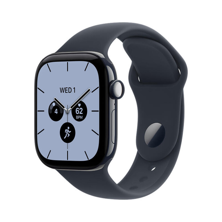 Apple Watch Series 12 / 42 мм /  корпус из керамики цвета Голубая ночь / спортивный ремешок темно-синего цвета