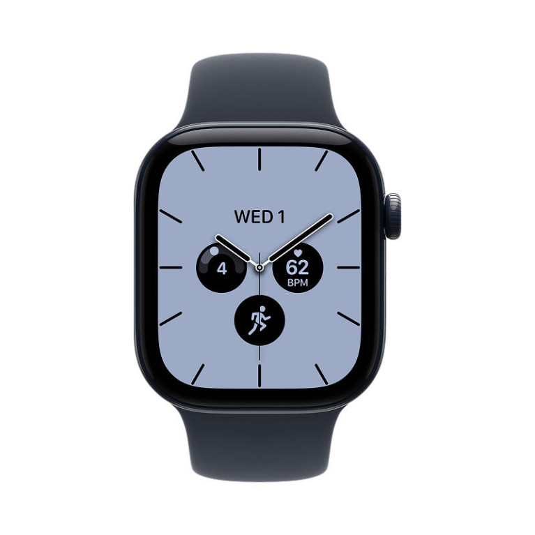 Apple Watch Series 12 / 46 мм /  корпус из керамики цвета Голубая ночь / спортивный ремешок темно-синего цвета