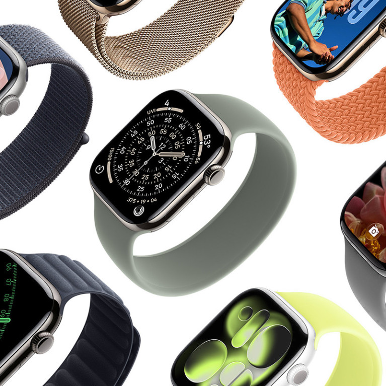 Apple Watch Series 11 / 46 мм / алюминий Розовое золото / спортивный ремешок Светлый румянец