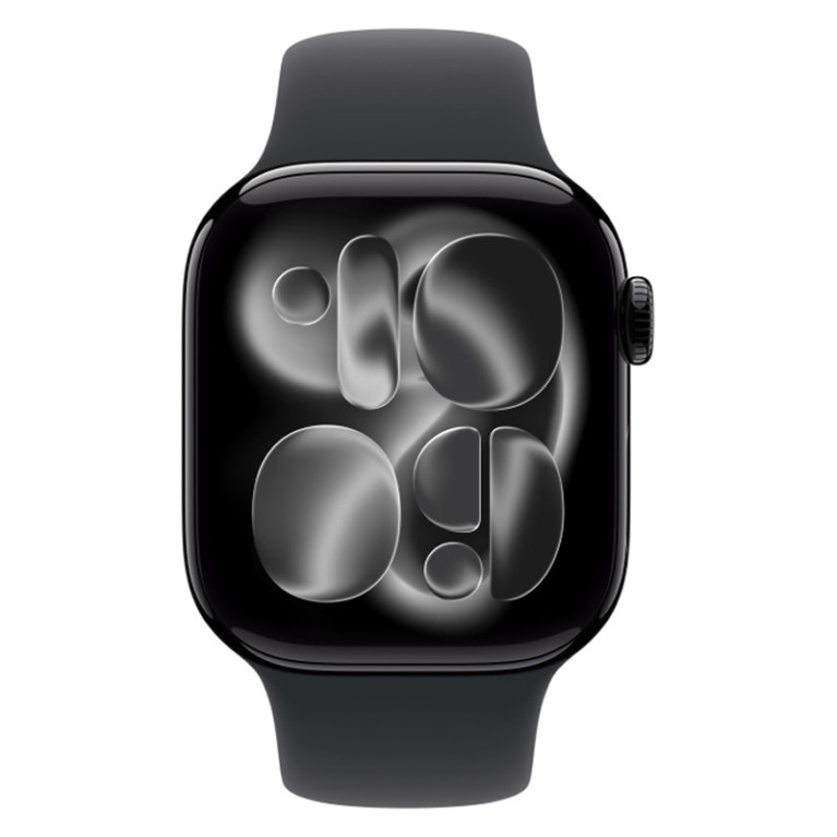 Apple Watch Series 11 / 46 мм / алюминий Черный глянец / спортивный ремешок Черный