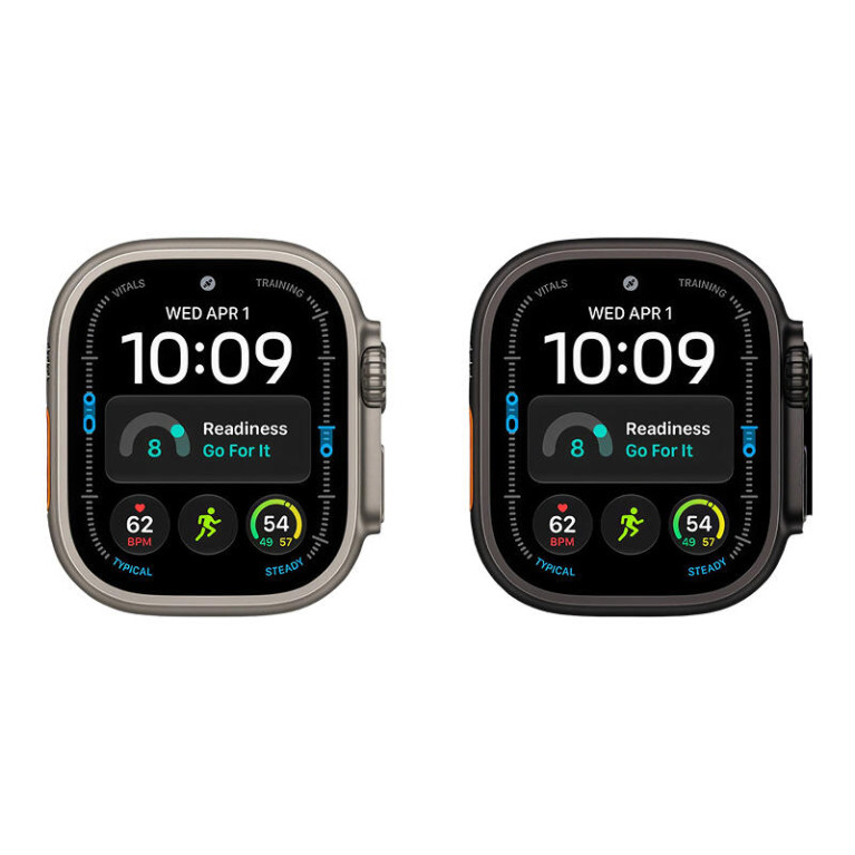 Apple Watch Ultra 4 / 49 мм / корпус из титана / полупрозрачный ремешок Ocean серого цвета