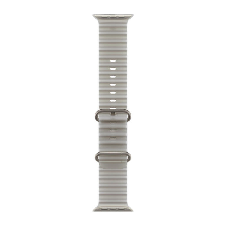 Apple Watch Ultra 4 / 49 мм / корпус из титана / полупрозрачный ремешок Ocean серого цвета