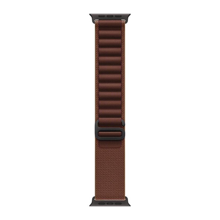 Apple Watch Ultra 4 / 49 мм / корпус из титана черного цвета / ремешок Alpine бордового цвета