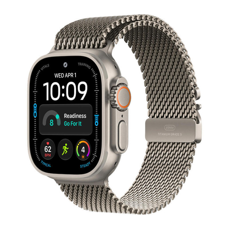Apple Watch Ultra 4 / 49 мм / корпус из титана / браслет миланская петля