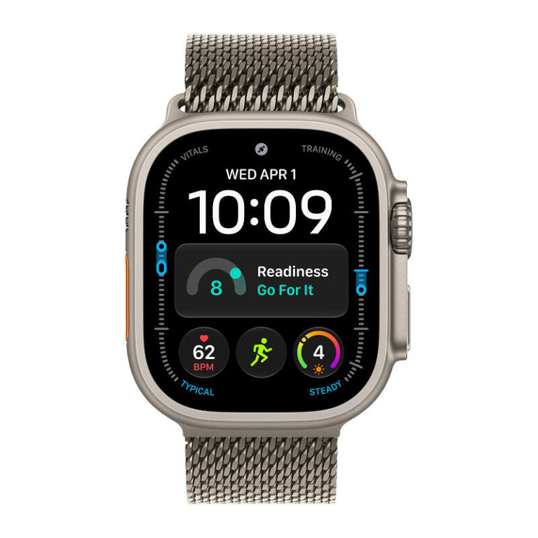 Apple Watch Ultra 4 / 49 мм / корпус из титана / браслет миланская петля