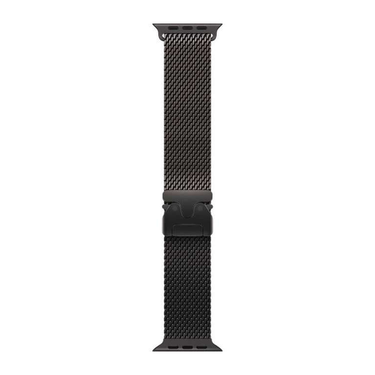 Apple Watch Ultra 4 / 49 мм / корпус из титана черного цвета / браслет миланская петля
