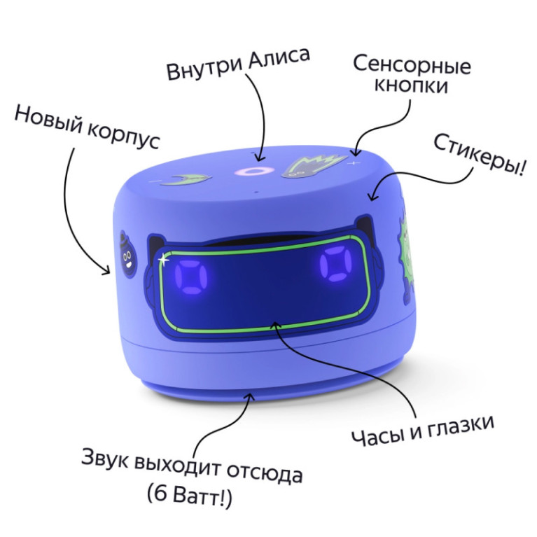 Умная колонка Яндекс Станция Лайт 2 с Алисой Фиолетовый