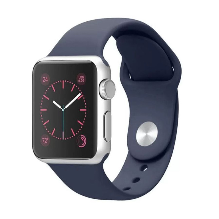 Ремешок для Apple Watch силиконовый все размеры / разные цвета
