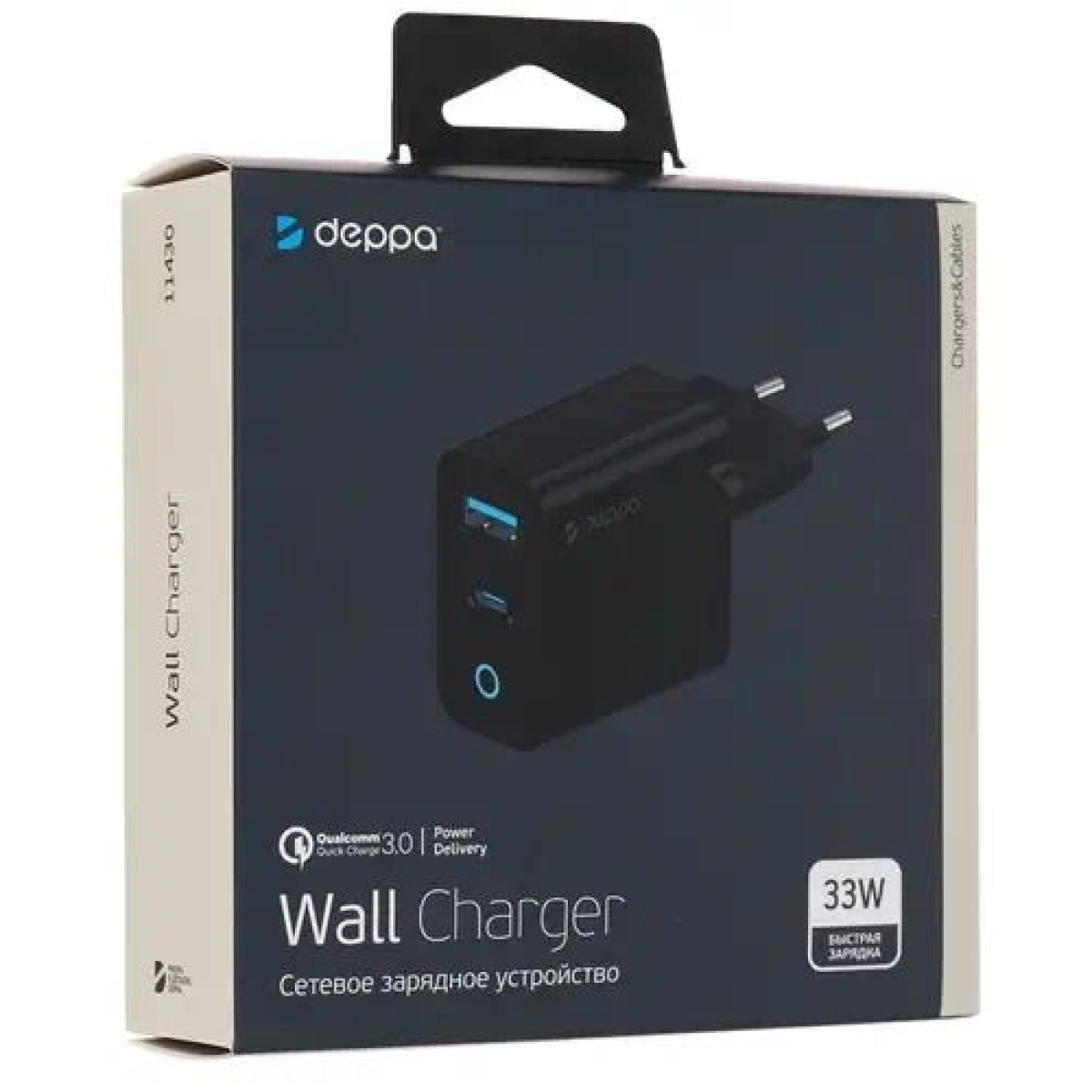 Купить Сетевой адаптер Deppa 33W USB - Type-C
