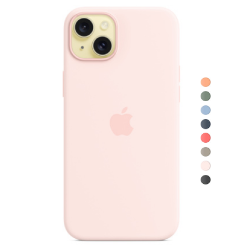 Apple Silicone Case для iPhone 15 Plus разные цвета