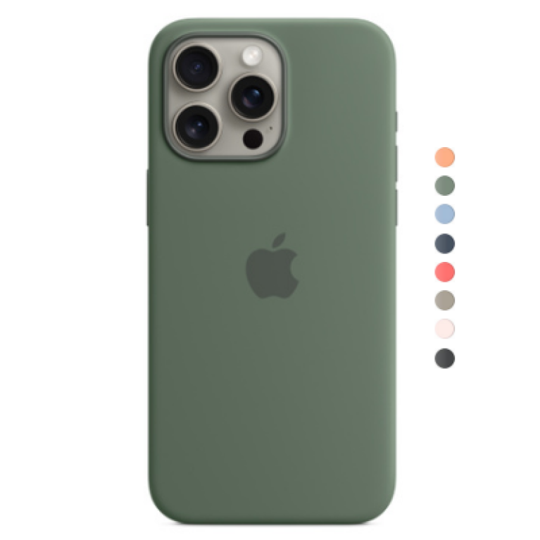 Apple Silicone Case для iPhone 15 Pro Max разные цвета