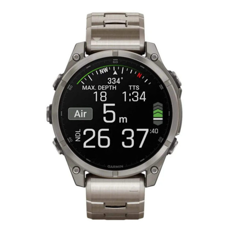 Смарт-часы Garmin Fenix 8, 47 мм, AMOLED, титановый блочный браслет