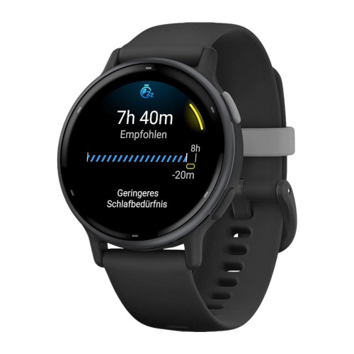 Смарт-часы Garmin Vivoactive 5, черные с серым безелем и силиконовым ремешком, 42 мм