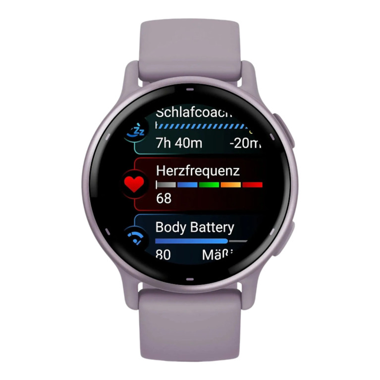 Смарт-часы Garmin Vivoactive 5, цвет орхидеи, с металлическим безелем и силиконовым ремешком, 42 мм