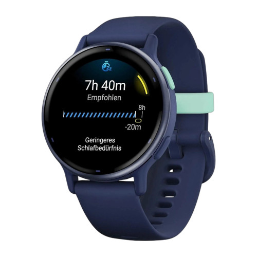 Смарт-часы Garmin Vivoactive 5, синие с металлически-синим безелем и силиконовым ремешком, 42 мм