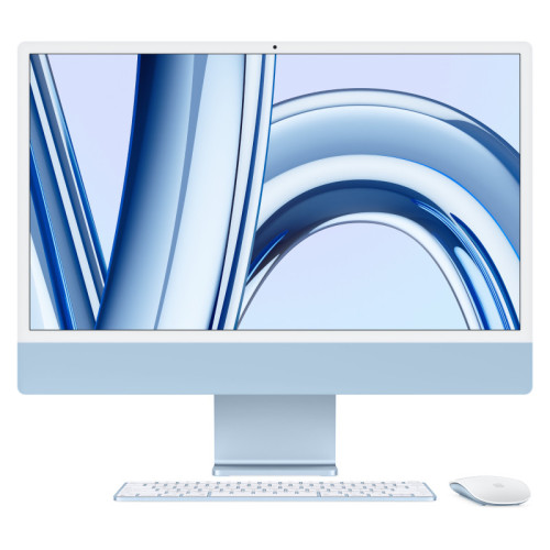 iMac 24 Retina 4,5K (M3 8C CPU, 10C GPU) 8Gb/256Gb Синий (MQRQ3)